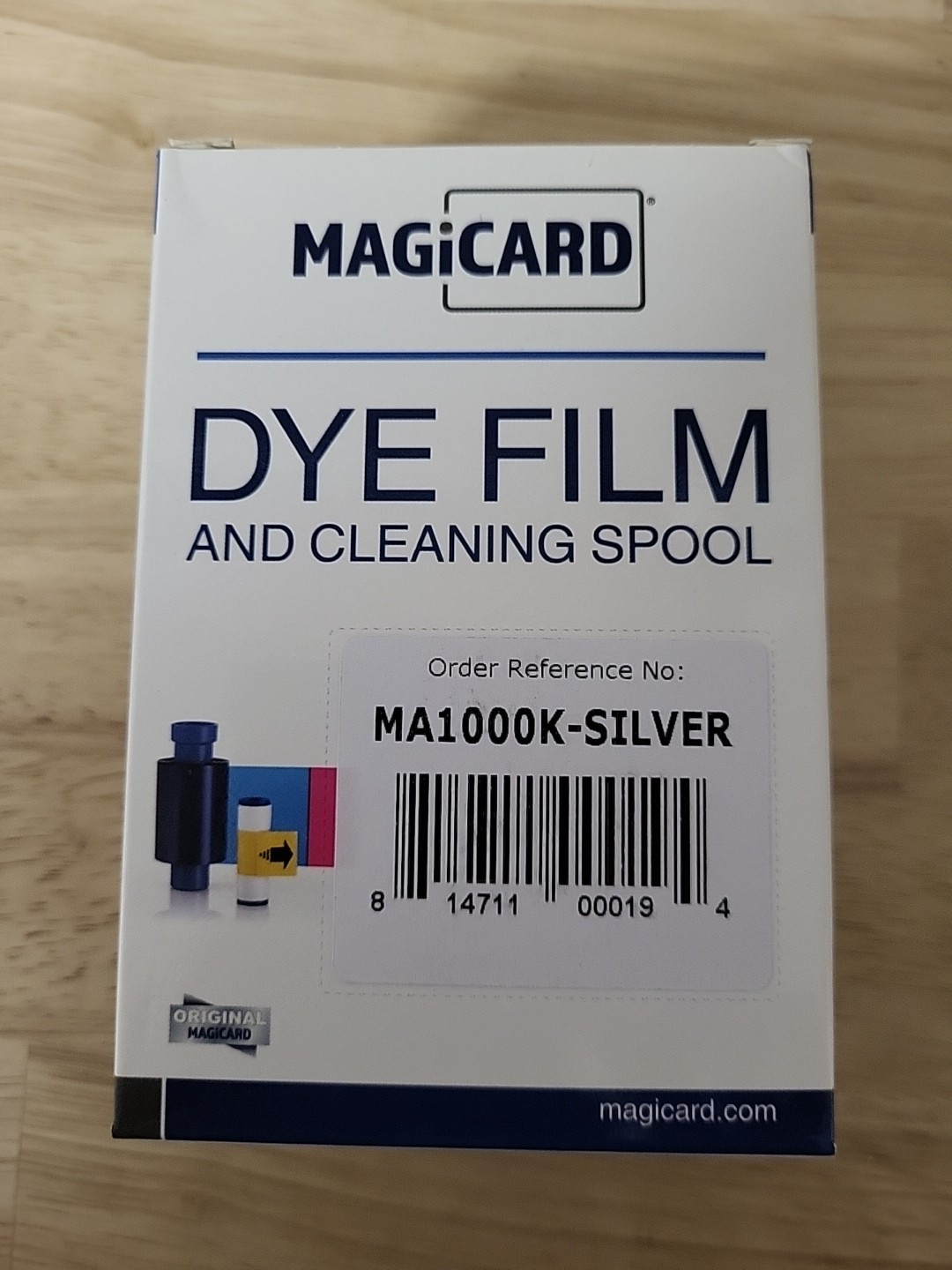 Magicard MA1000K-SILVER Monochrome Ribbon 1000 prints USA, Ships Fast