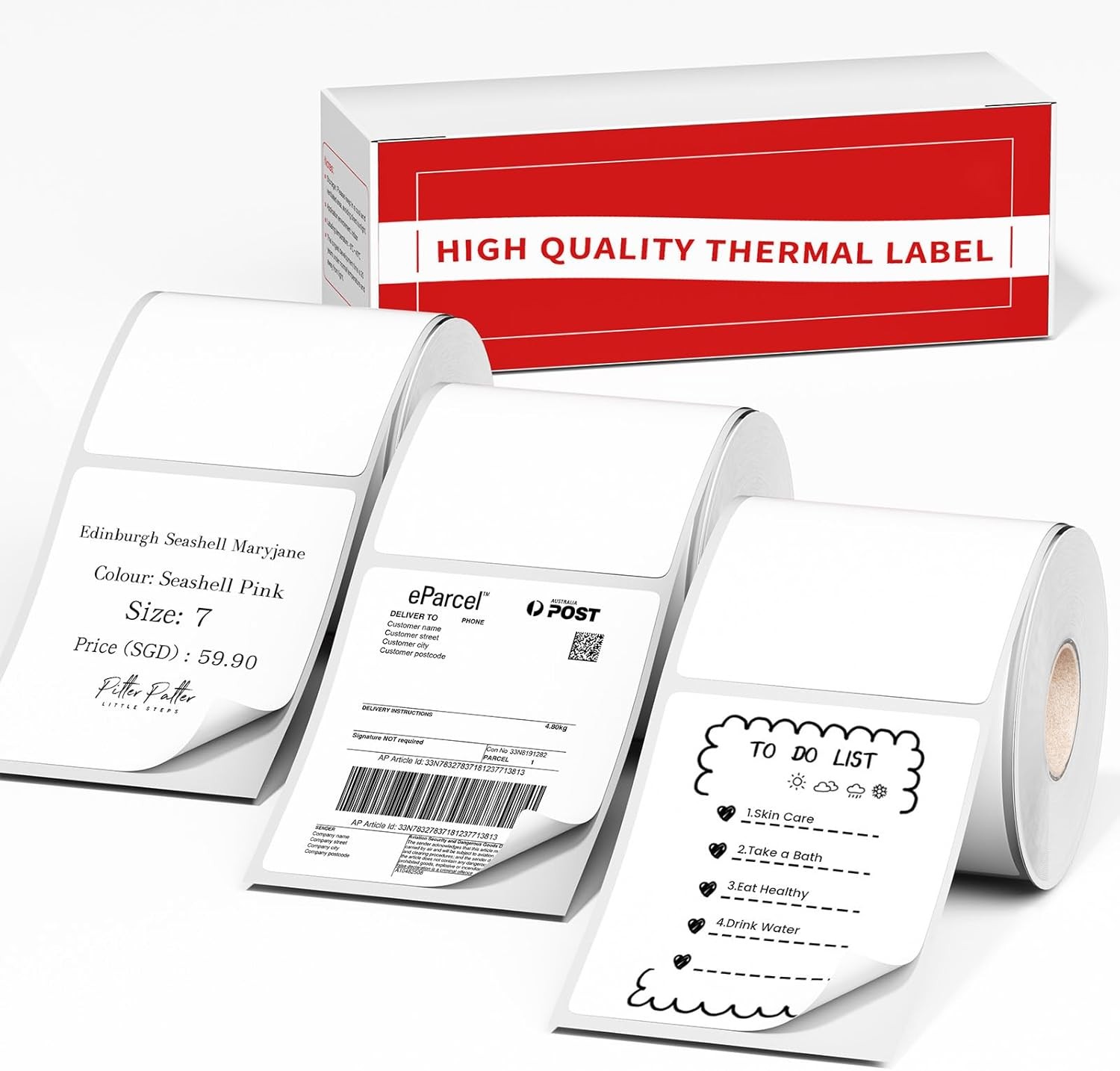 White Self Adhesive Label Paper Sticker Phomemo M100 M110 M221 Printer