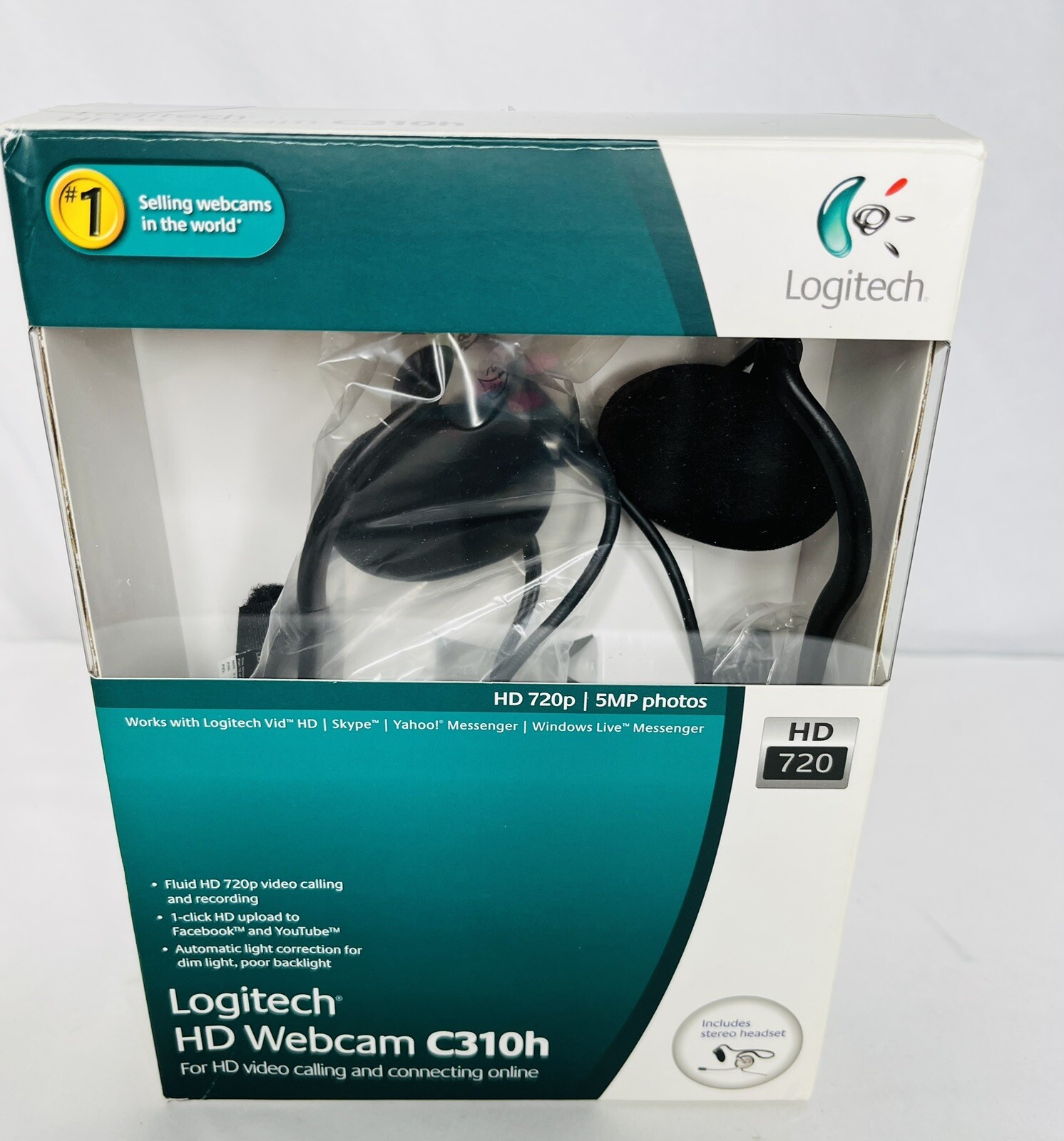 Logitech HD Webcam C310h HD 720p Includes Stereo Headset