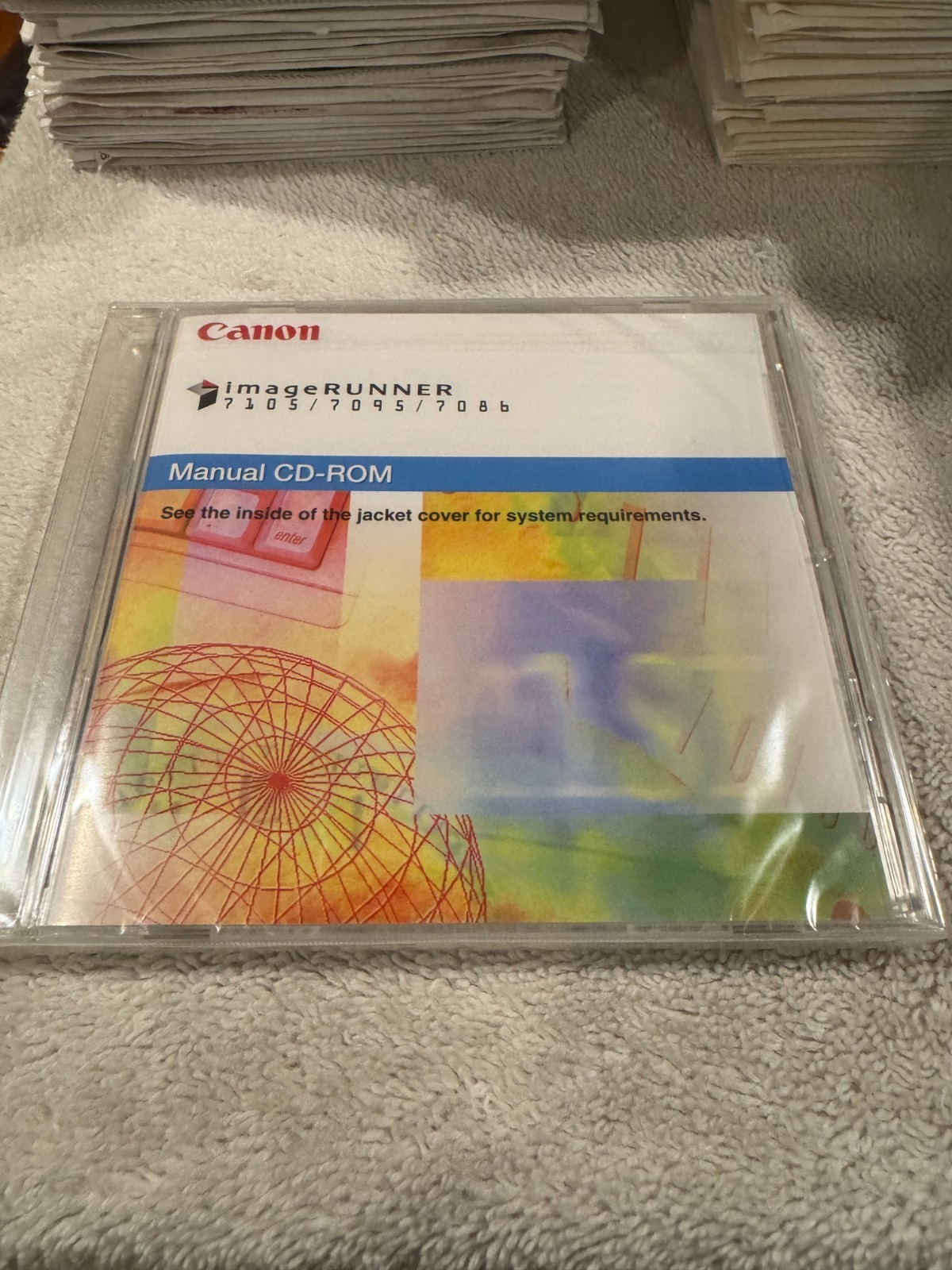Canon ImagRunner 7105/7095/7086 Manual CD-ROM - NEW/SEALED
