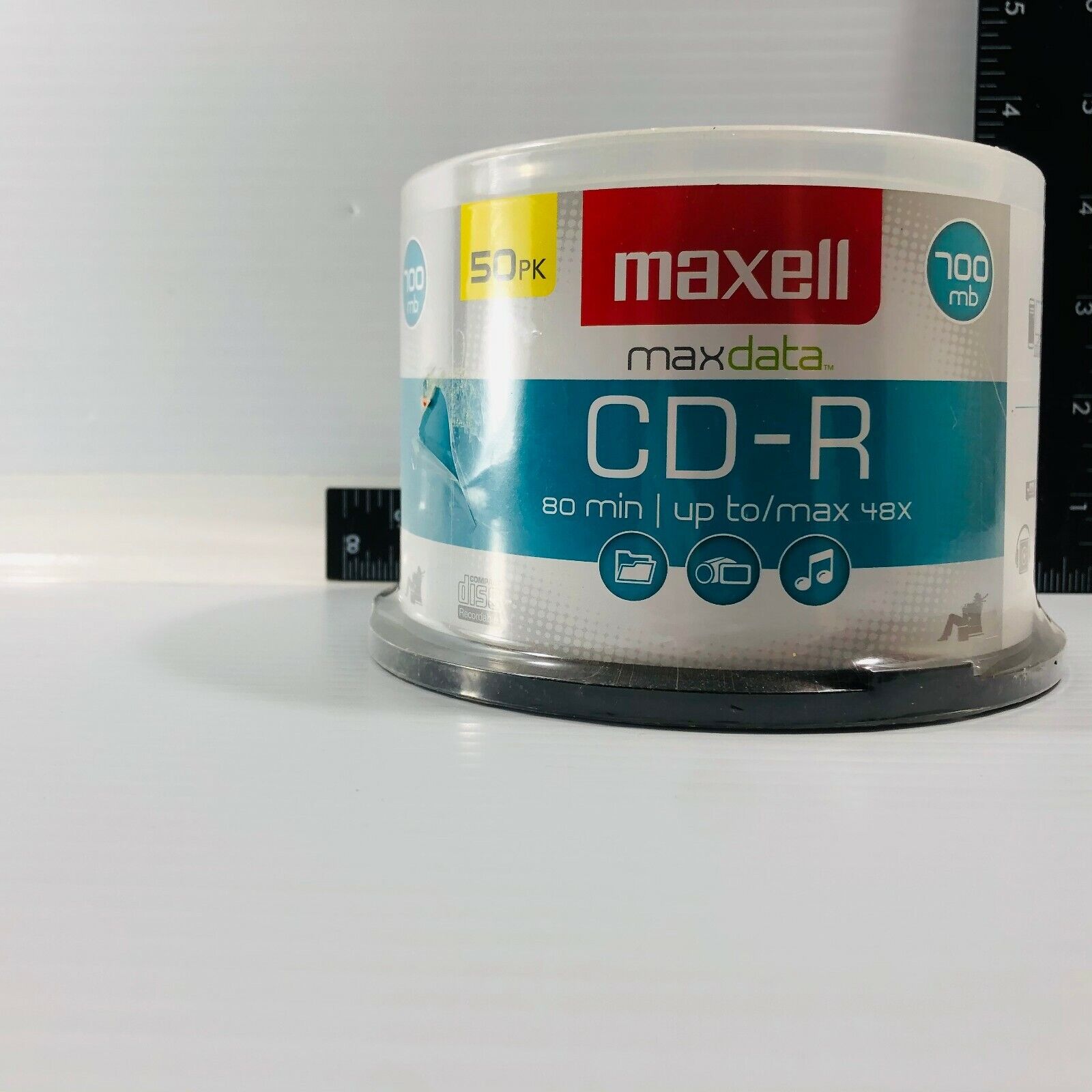 Maxell Maxdata CD CD-R 48X 700 Mb 50 Pack w/Spindle Recordable Media