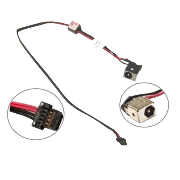 AC DC IN POWER JACK SOCKET WITH CABLE HARNESS FOR EMACHINES EM 250 EM250 Series