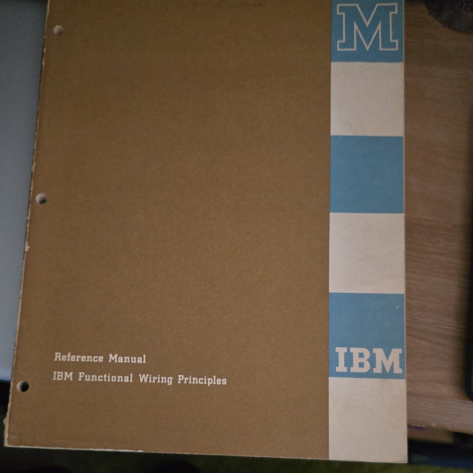 IBM Reference Manual Functional Wiring Principles A24-1007 April 1960 Vintage
