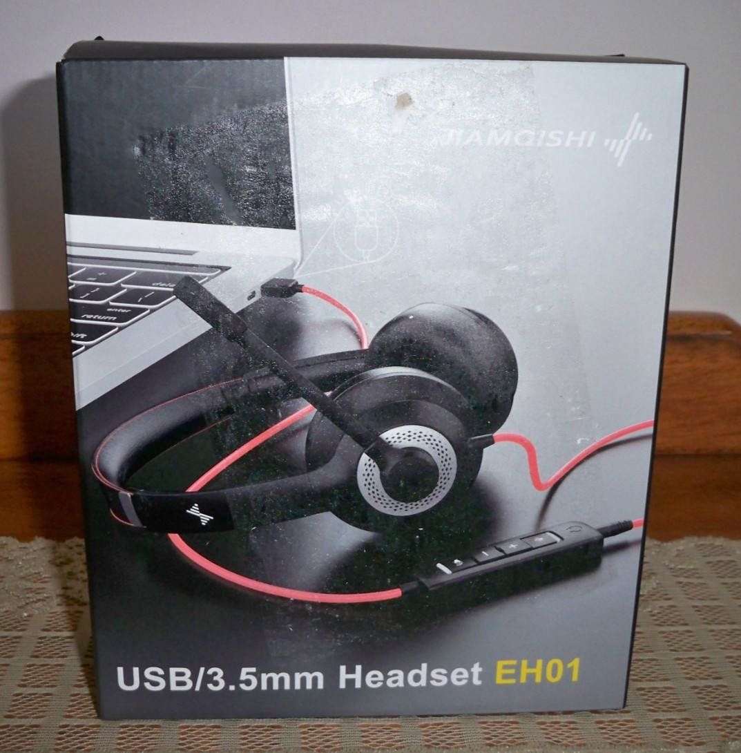 Jiamqishi USB 3.5mm Headset with Mic EH01 Frequency Range 20-20KHz MaxPower 15mW