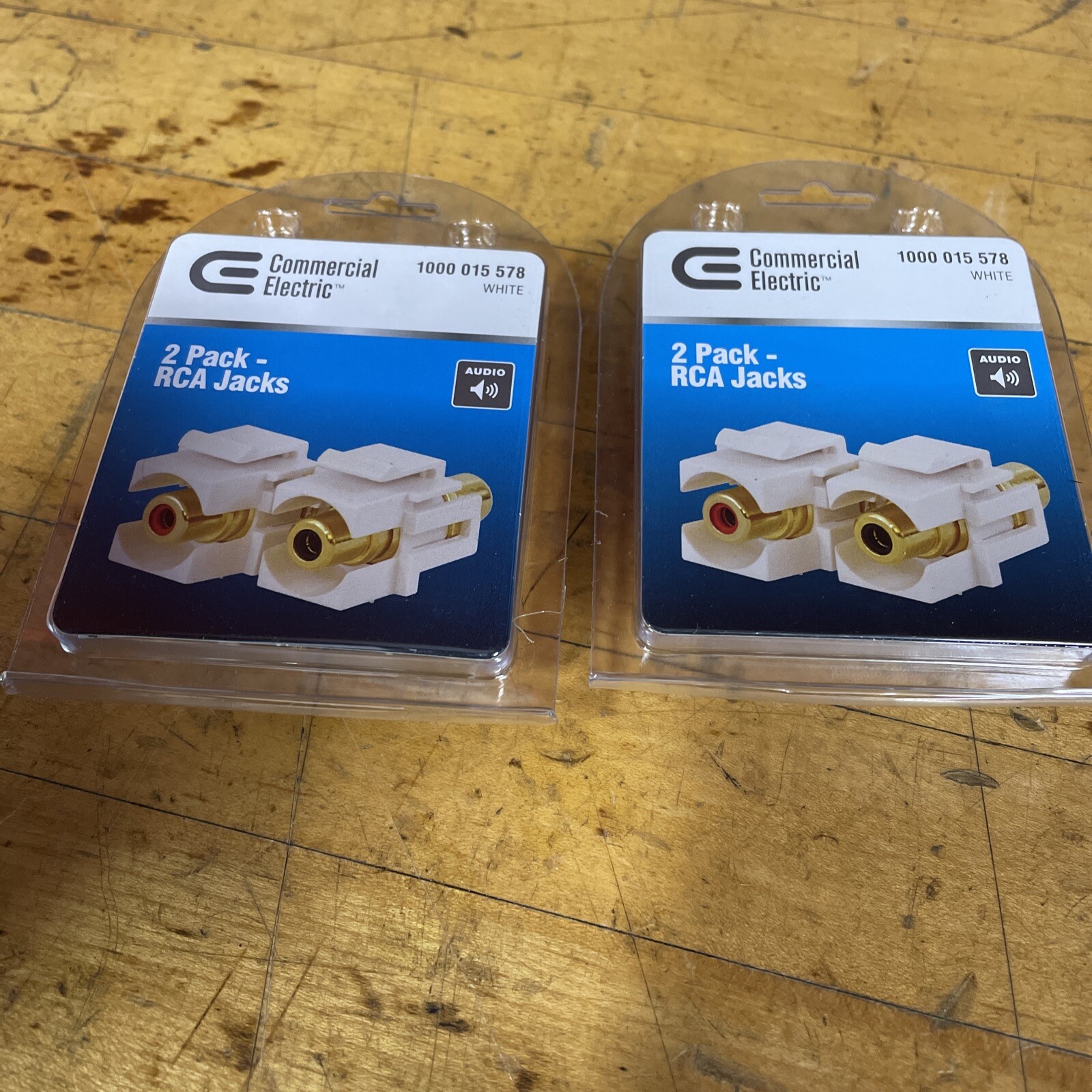 Pack Of 2 - Commercial Electric 2 Per Pack RCA Jacks 1000 015 578