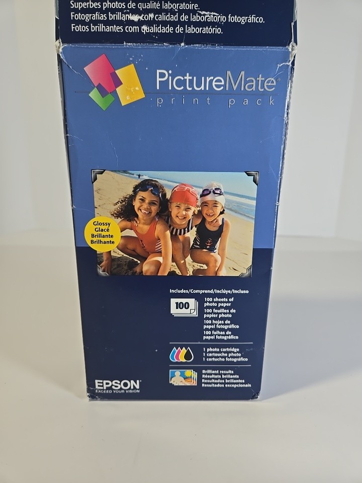 Epson PictureMate T5570 Print Pack T557 Ink Cartridge 100 Glossy Photo Sheets