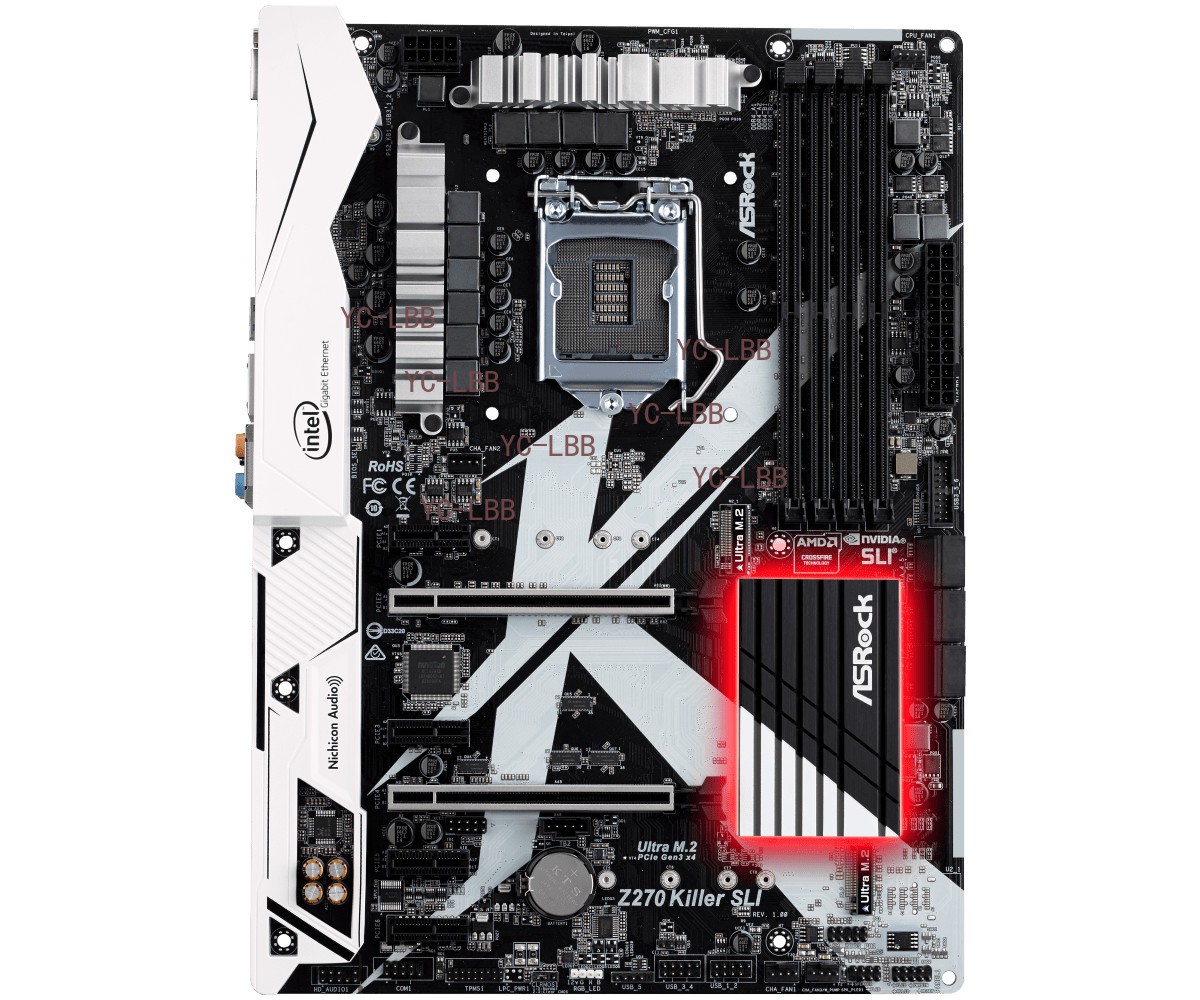 FOR ASRock Z270 Killer SLI 6/7th Gen LGA1151 HDMI DVI-D 64GB Motherboard Test OK