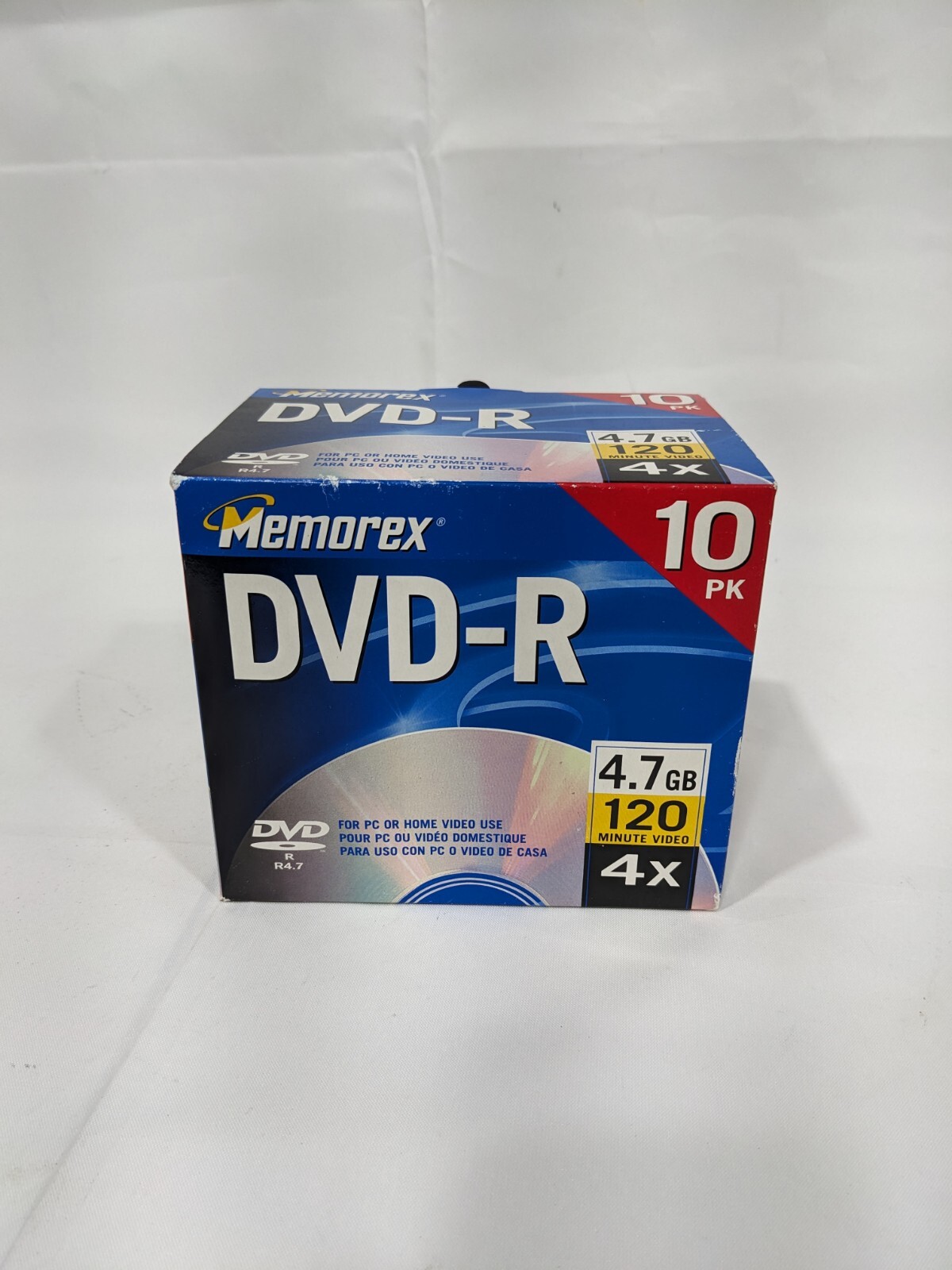 Memorex DVD+R 10 Pack 4.7 GB 120 Minutes Video 4X NEW SEALED