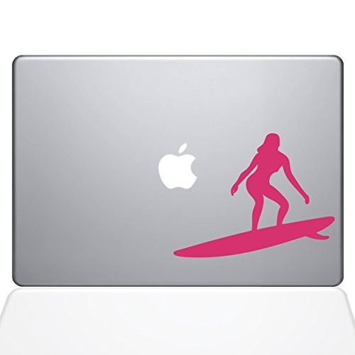 The Decal Guru 1455-MAC-13A-BG Catching Some Waves Decal Vinyl Sticker 13"