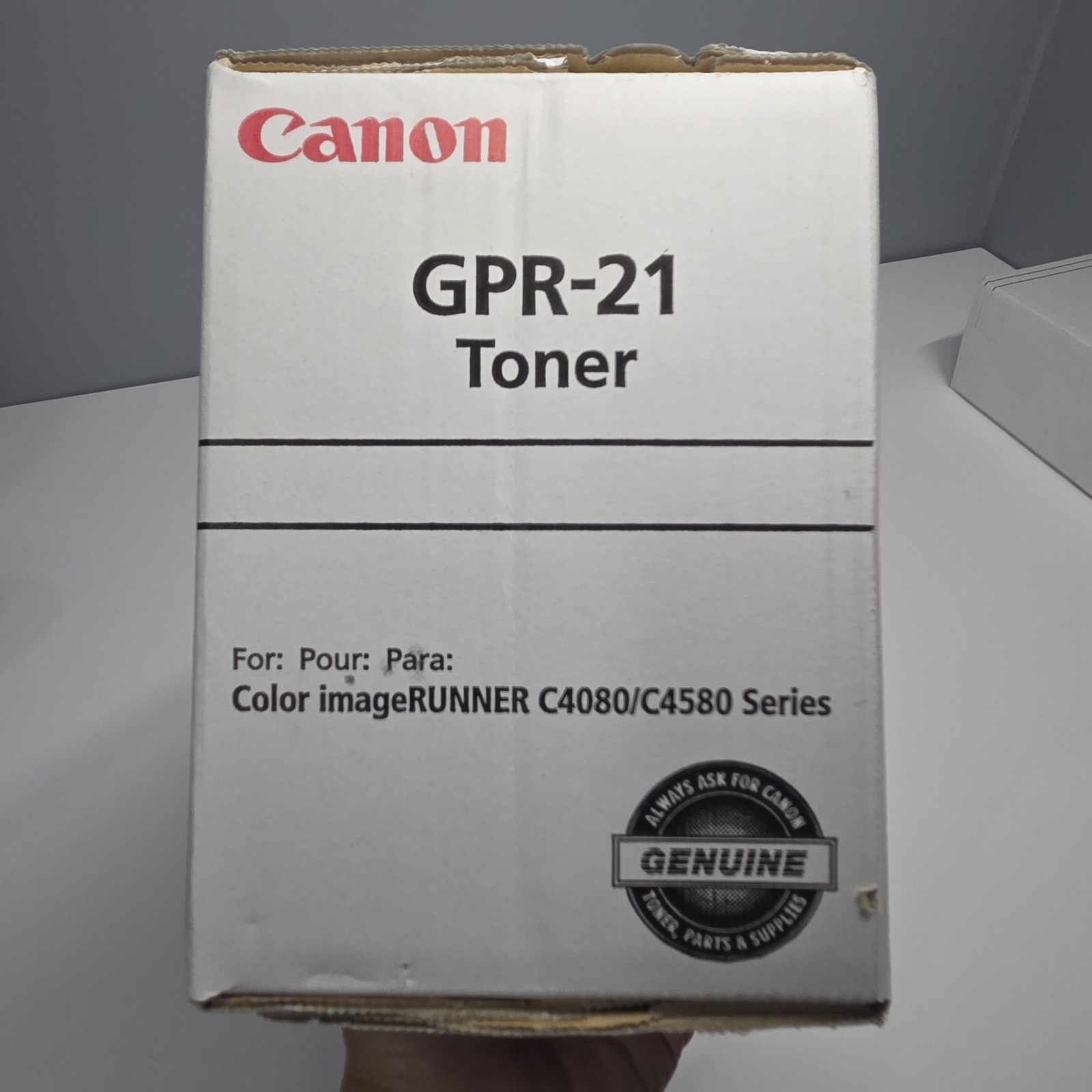 Canon GPR-21 Black Toner 0262B001AA Genuine OEM imageRUNNER C4080 C4580 Sealed