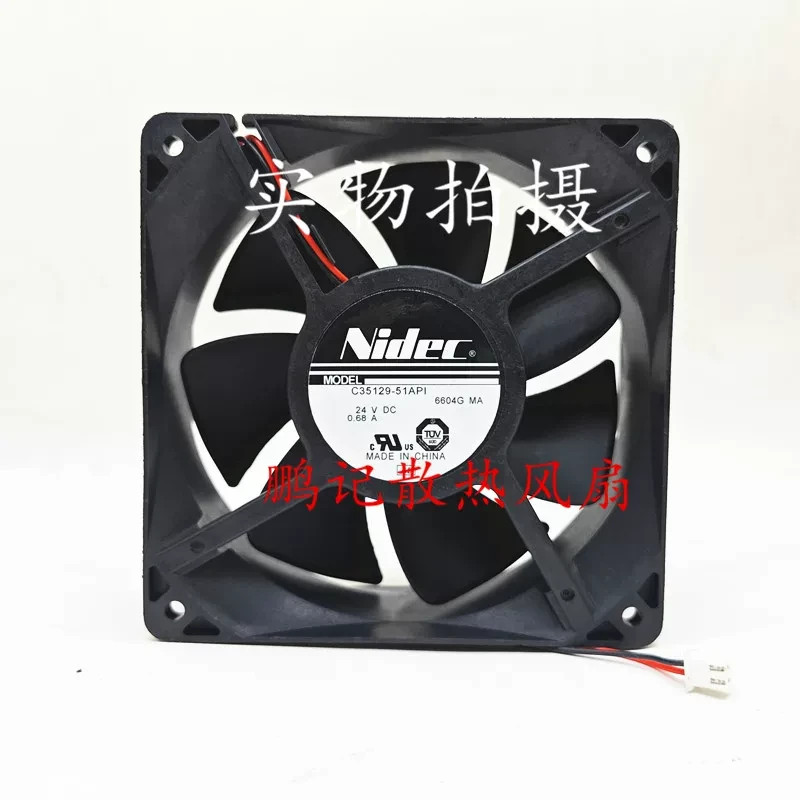 1PCS NIDEC C35129-51API DC24V 0.68A 12038 Inverter Cooling Fan