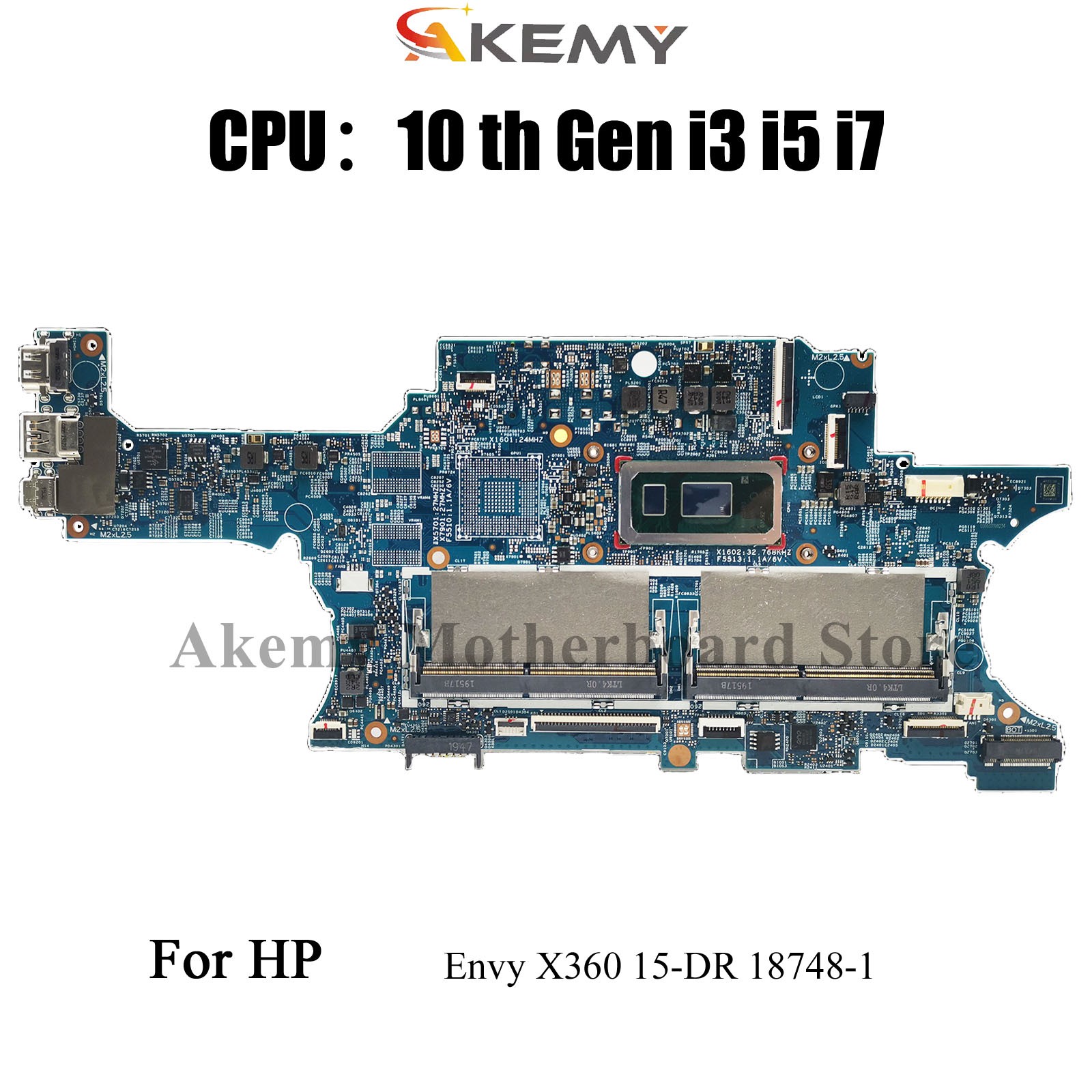 18748-1 L53569-601 L53568-601 i5 i7 For HP Envy X360 15-DR Laptop Motherboard