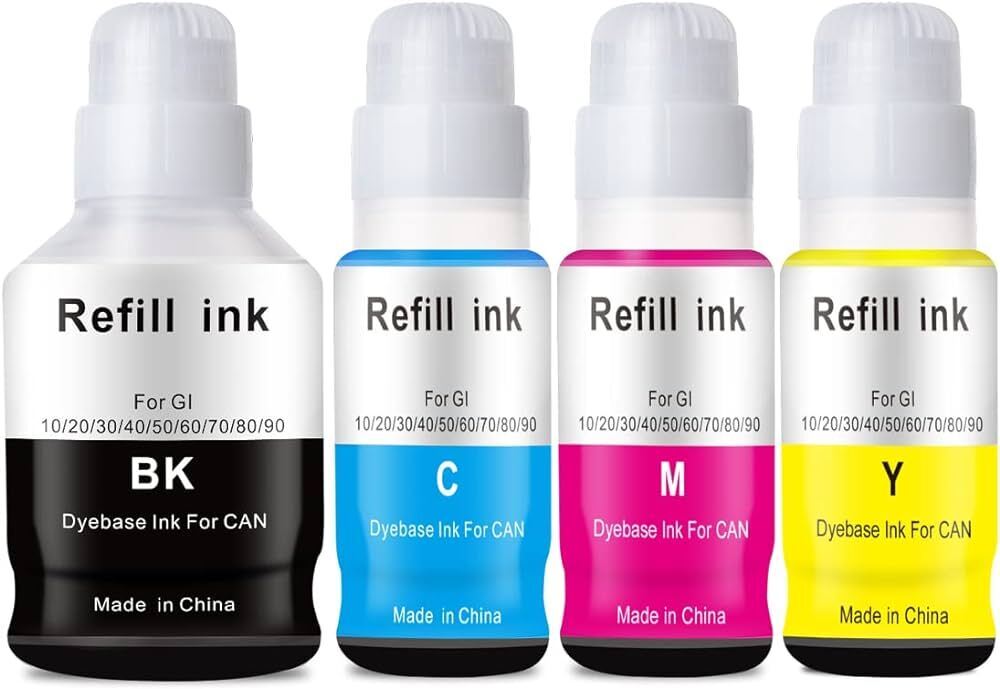 GI-20 GI20 Compatible Refill Ink Bottles for Canon Pixma G5020 G6020 - 4Packs
