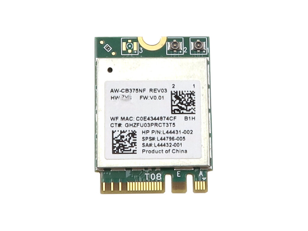 GENUINE REALTEK RTL8822CE NGFF M.2 2230 WLAN BLUETOOTH 4.2 WIFI CARD L44431-002