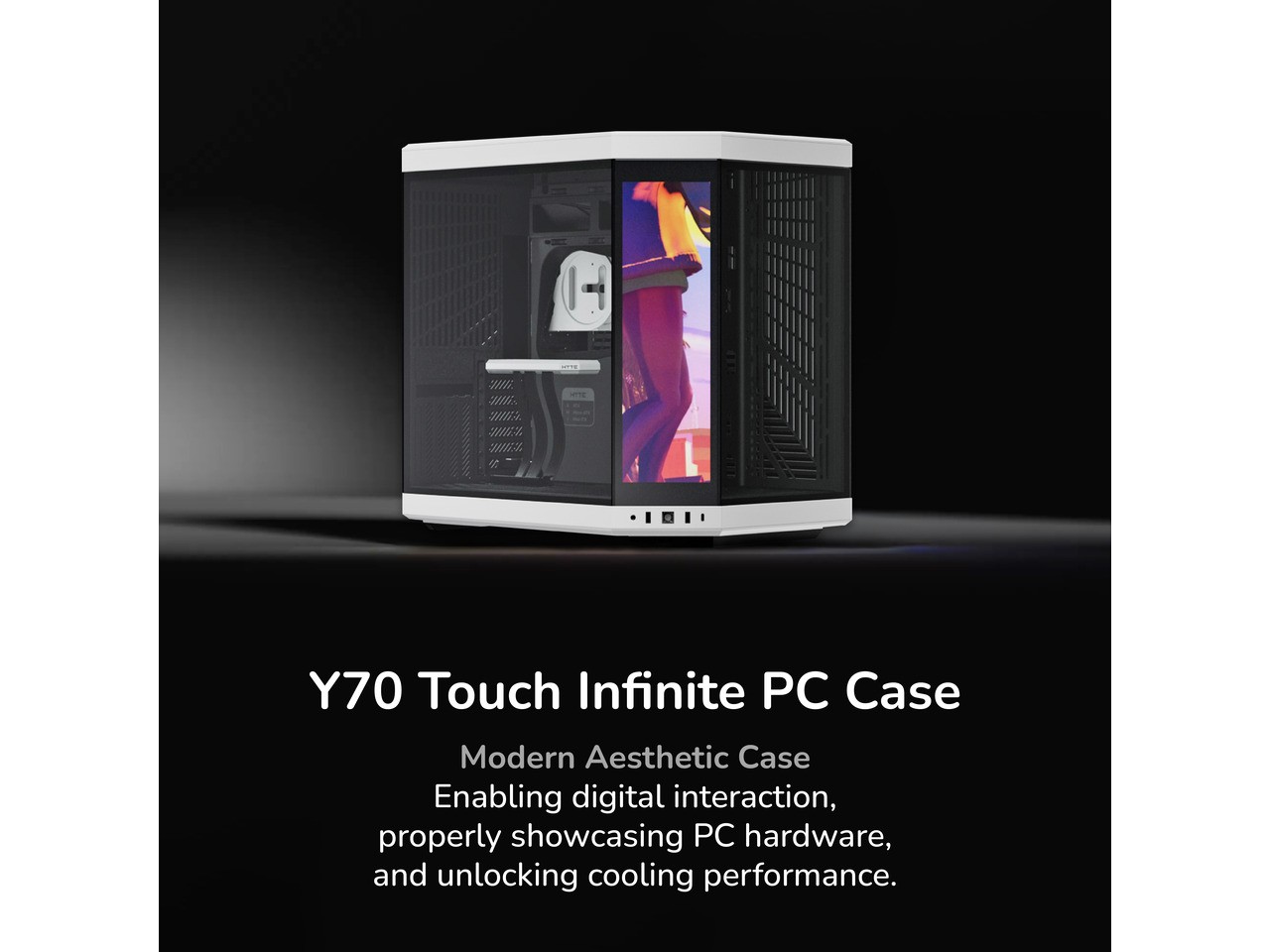 HYTE Y70 touch infinite Dual Chamber ATX Mid Tower Modern Aesthetic Case With