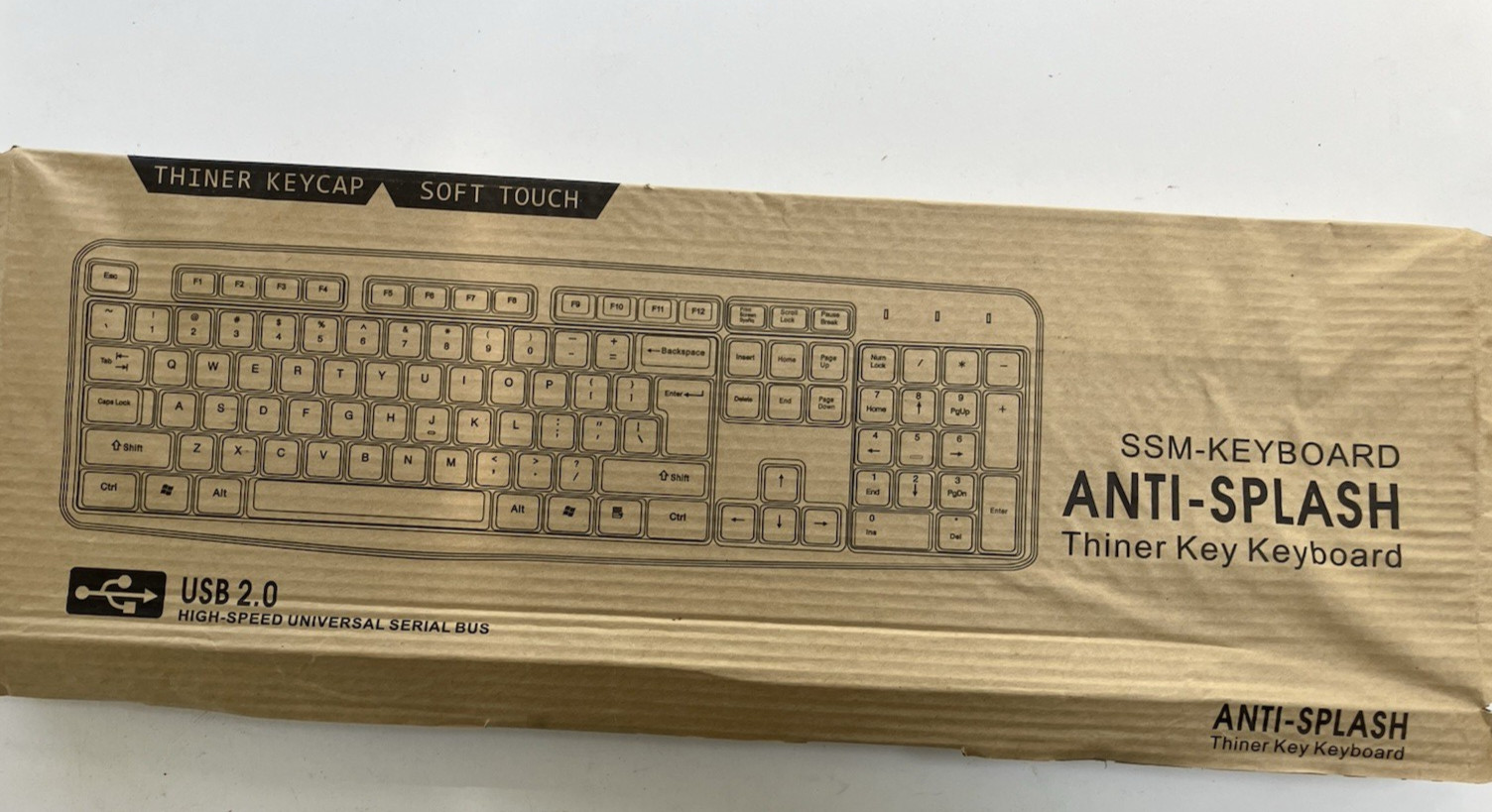 SSM Anti Splash Thinner Key Keyboard & Mouse New