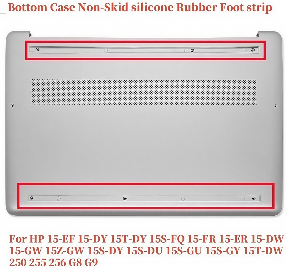 2PCS Bottom Cover Rubber Non-Slip Bumper Feet Pad For HP 15-EF 15-DY 15T-DY