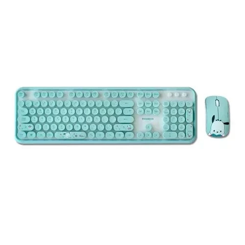 Sanrio Characters Pochacco / Cinnamoroll Retro Wireless Keyboard & Mouse Set