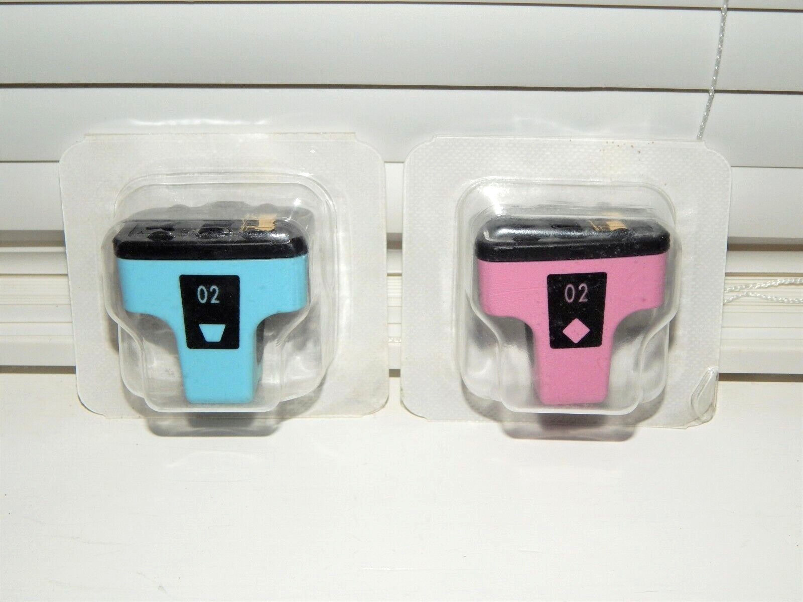 New OpenBox HP 02 Light Magenta Light Cyan Ink Cartridges C8774W C8775W FREESHIP