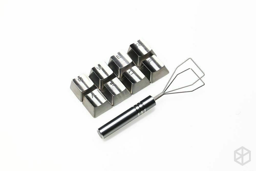 Metal Keycap Stainless Steel For Mx Mechanical Keyboard Gaming Key QWERASDF