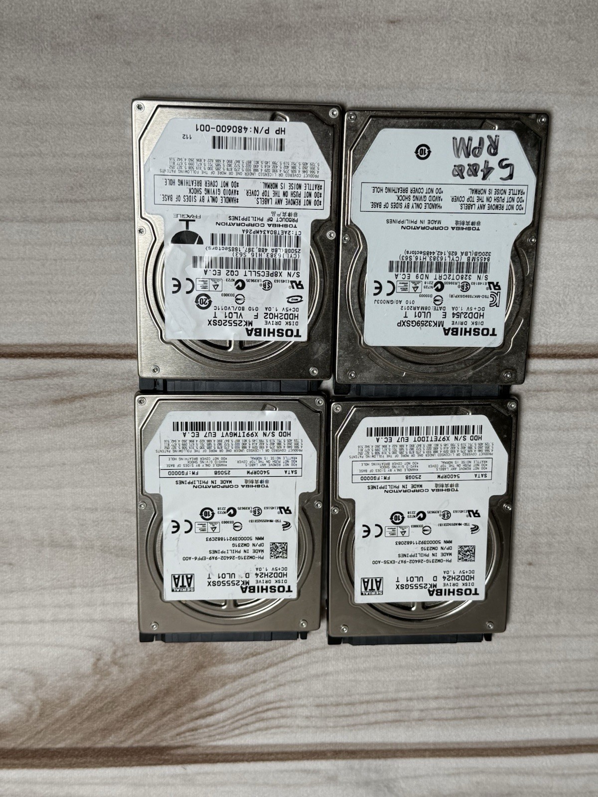 Toshiba HDD2J54 (2)HDD2H24 HDD2H02 Mixed Lot