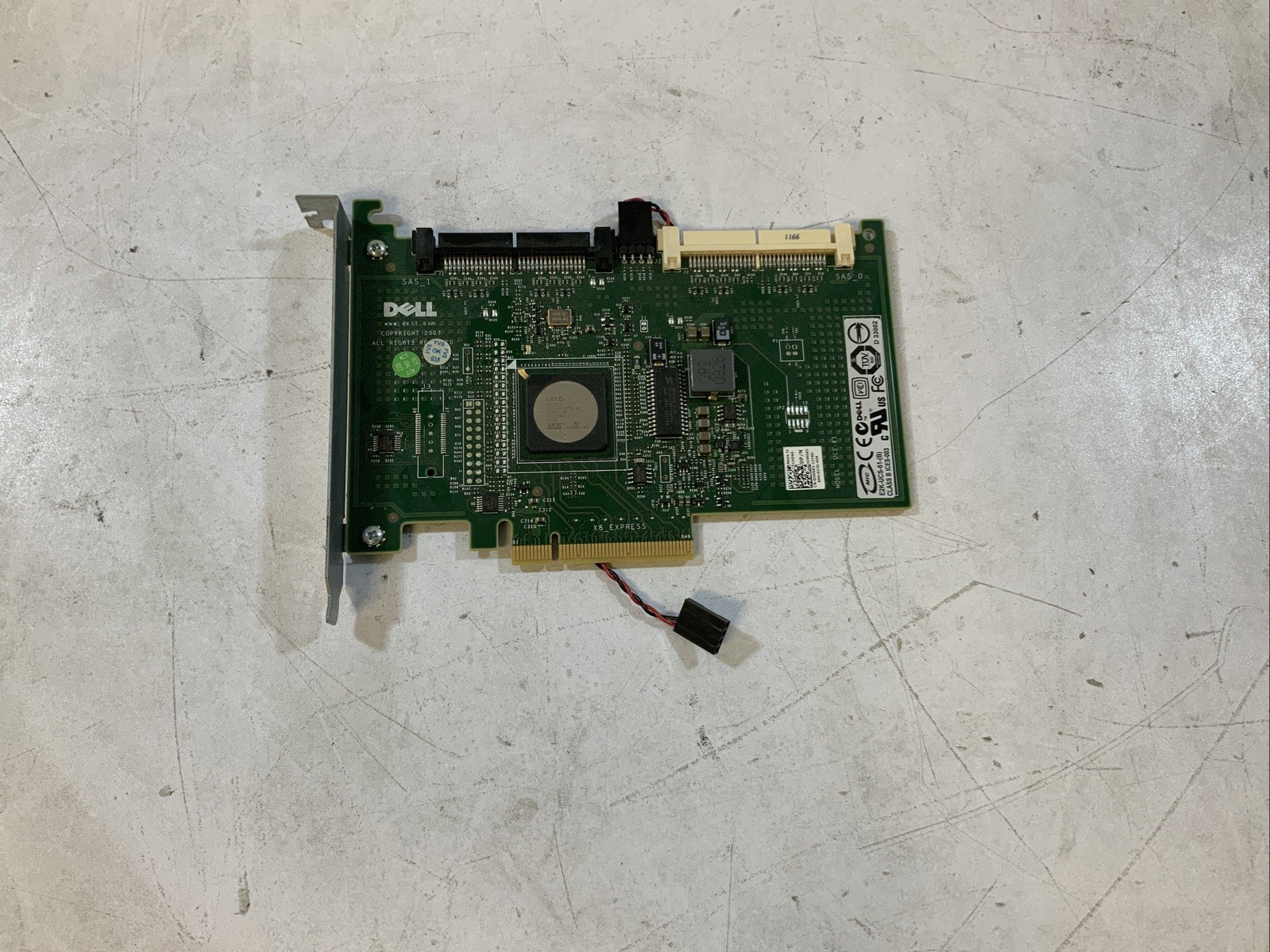 DELL POWEREDGE E2K-UCS-61-B YK838 SAS RAID CONTROLLER CARD NS P6B