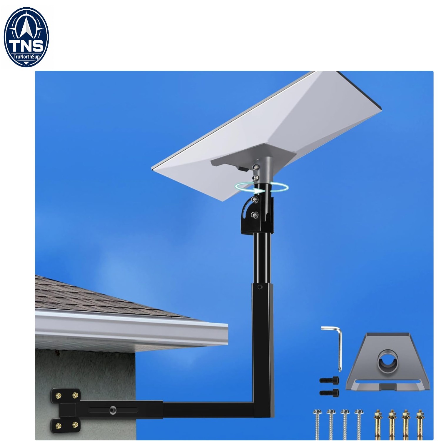 Starlink Mount Telescoping Wall Mount Kit for Starlink Gen 3 4/4X Satellite Dish