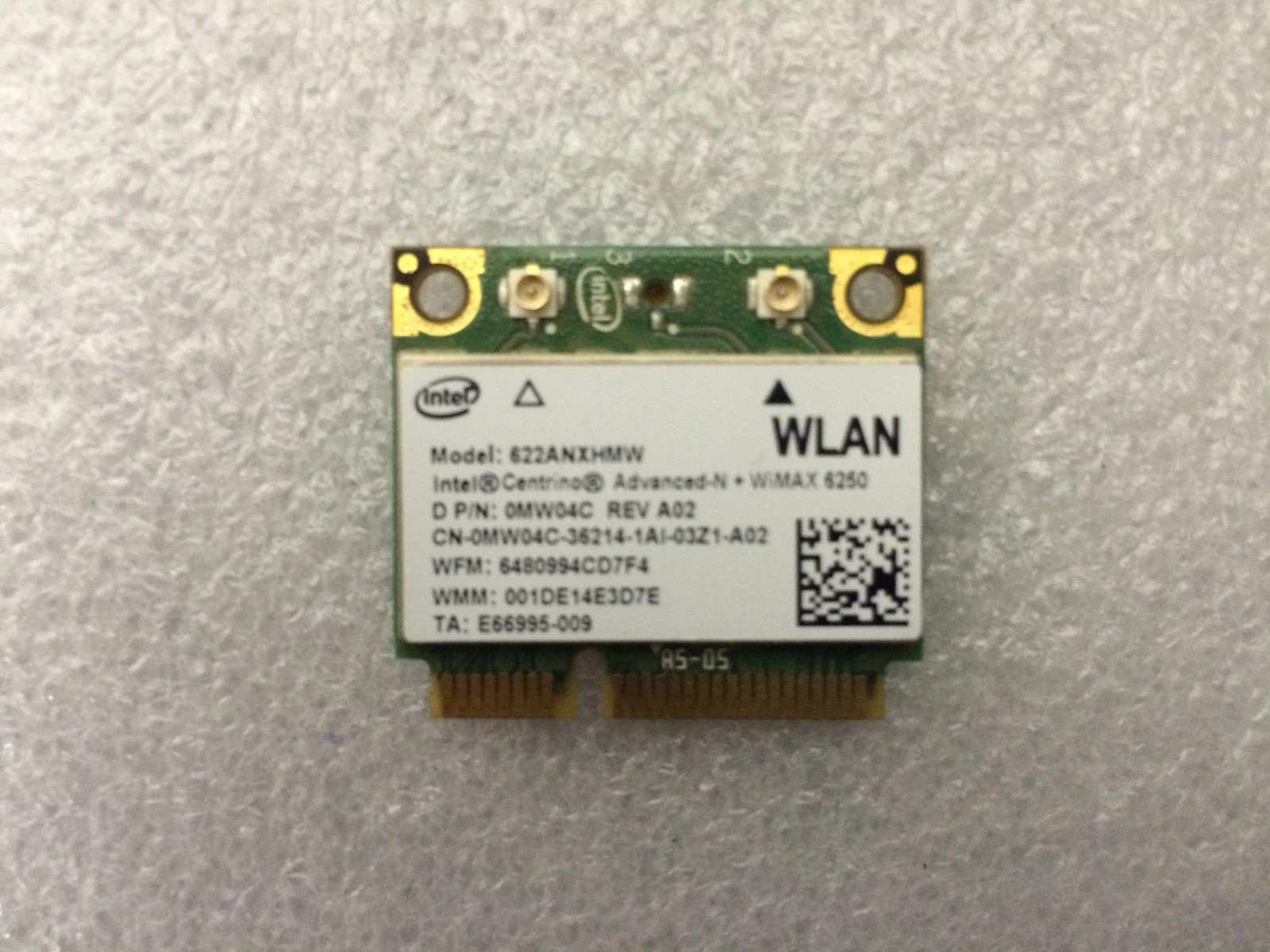 GENUINE OEM Dell-Precision M6600 P10E WLAN Wi-Fi Wireless Card MW04C 0MW04C