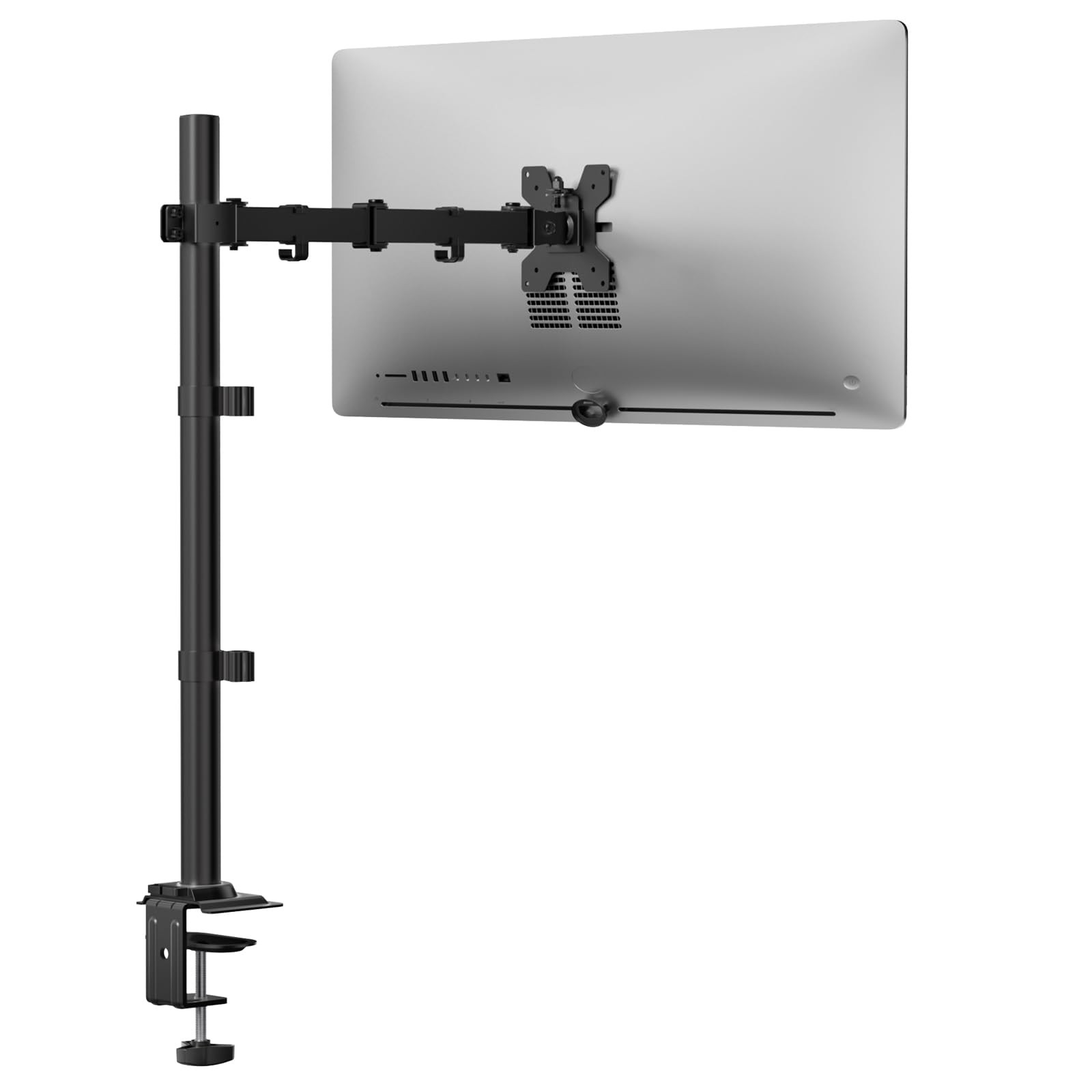 WALI Monitor Arm Mount for Desk, Single Extra Tall Computer 13"-34", Black