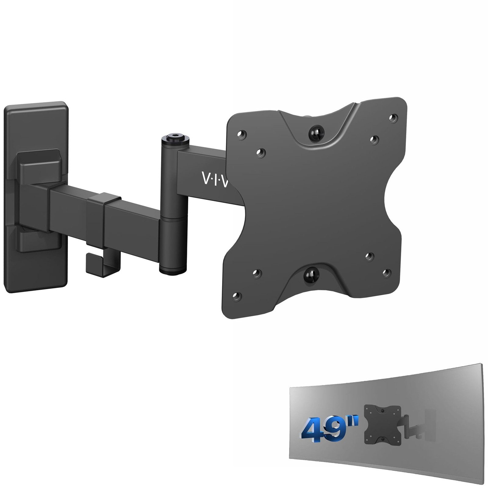 VIVO Full Motion Ultrawide Monitor Wall Mount, Fits Ultra-Wide Screens up to ...