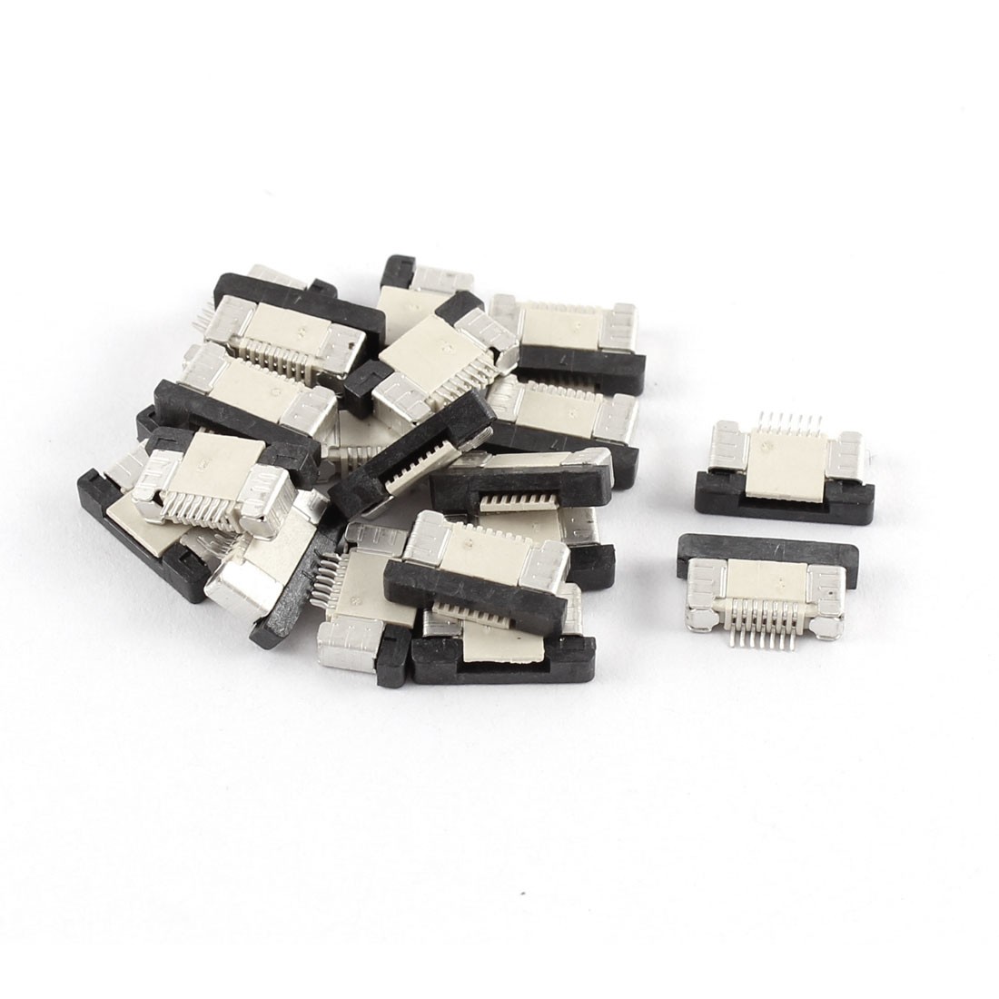 20Pcs Bottom Port 7Pin 0.5mm Pitch FFC FPC Ribbon Sockets Connector