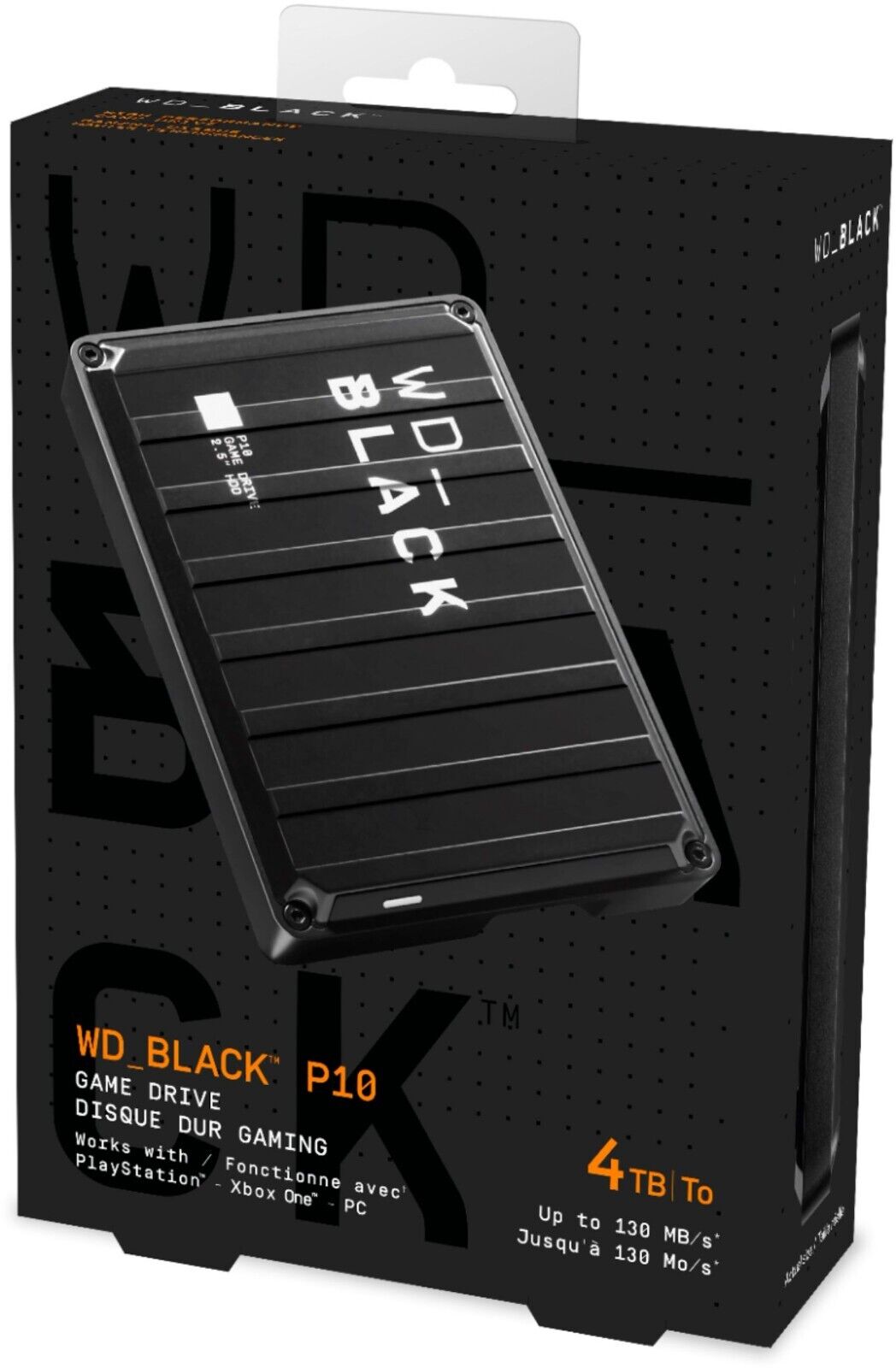 **NEW** WD - BLACK P10 4TB External USB 3.2 Gen 1 Portable Hard Drive - Black -
