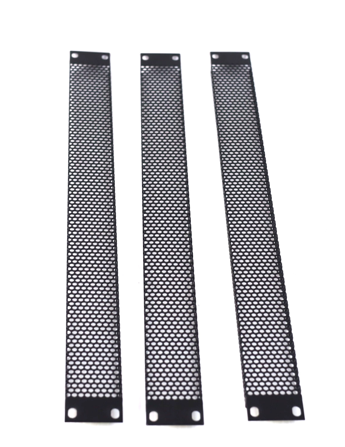 3x Middle Atlantic VT1 Vented Rack Panel 1U 1 Space Plate Flat Black w843