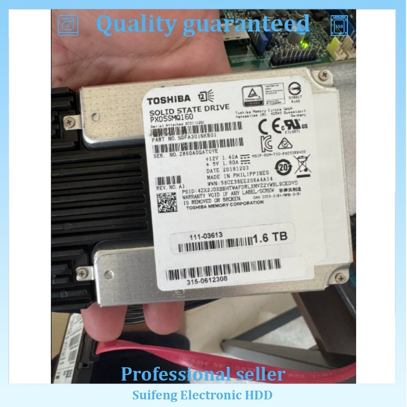 TOSHIBA PX05SMQ160 SDFA301NKB01 , 111-03613 1.6TB SAS 2.5'' 12GB/S