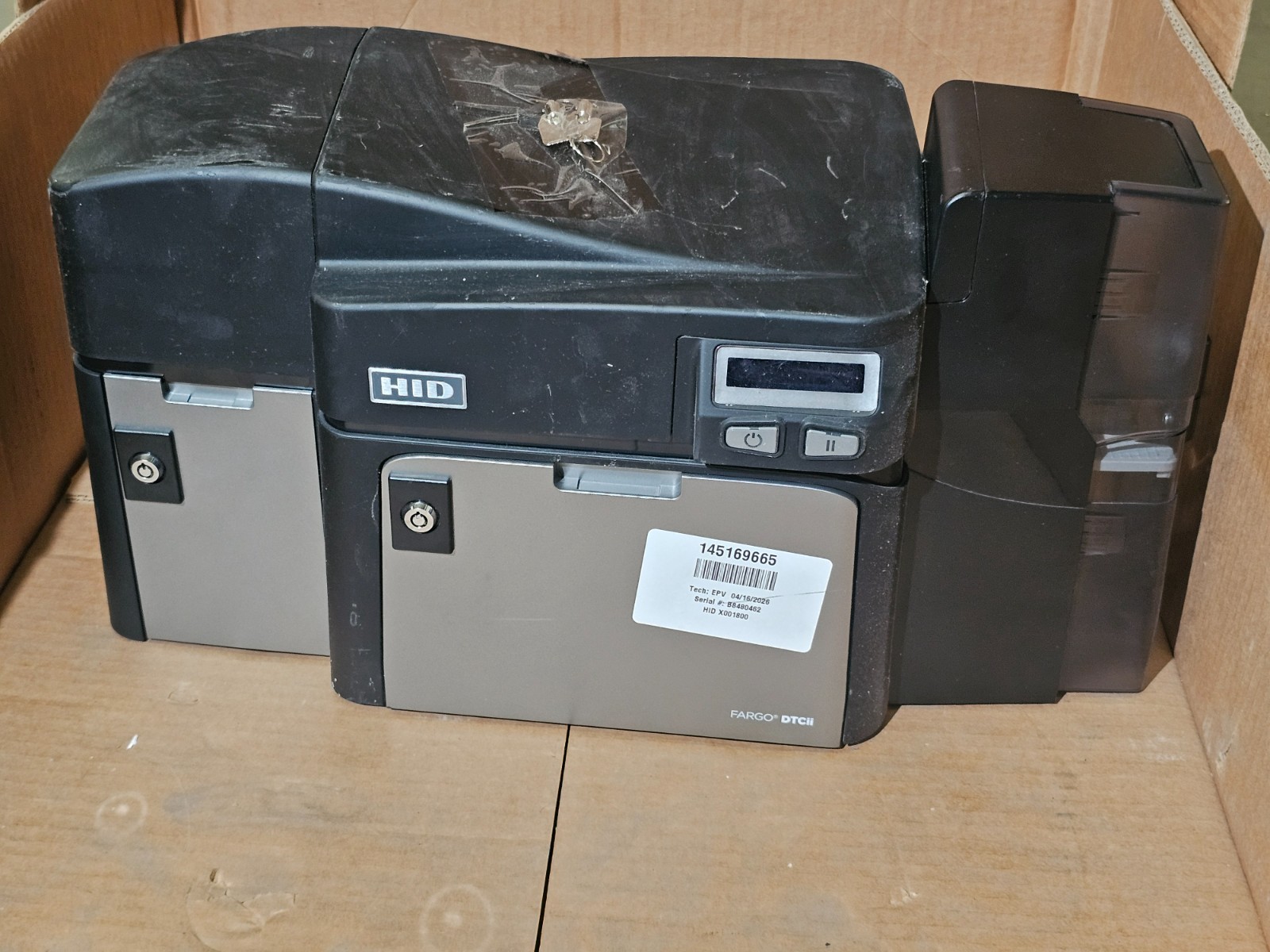 Fargo DTCii DTC4250E Color ID Card Badge Printer Encoder