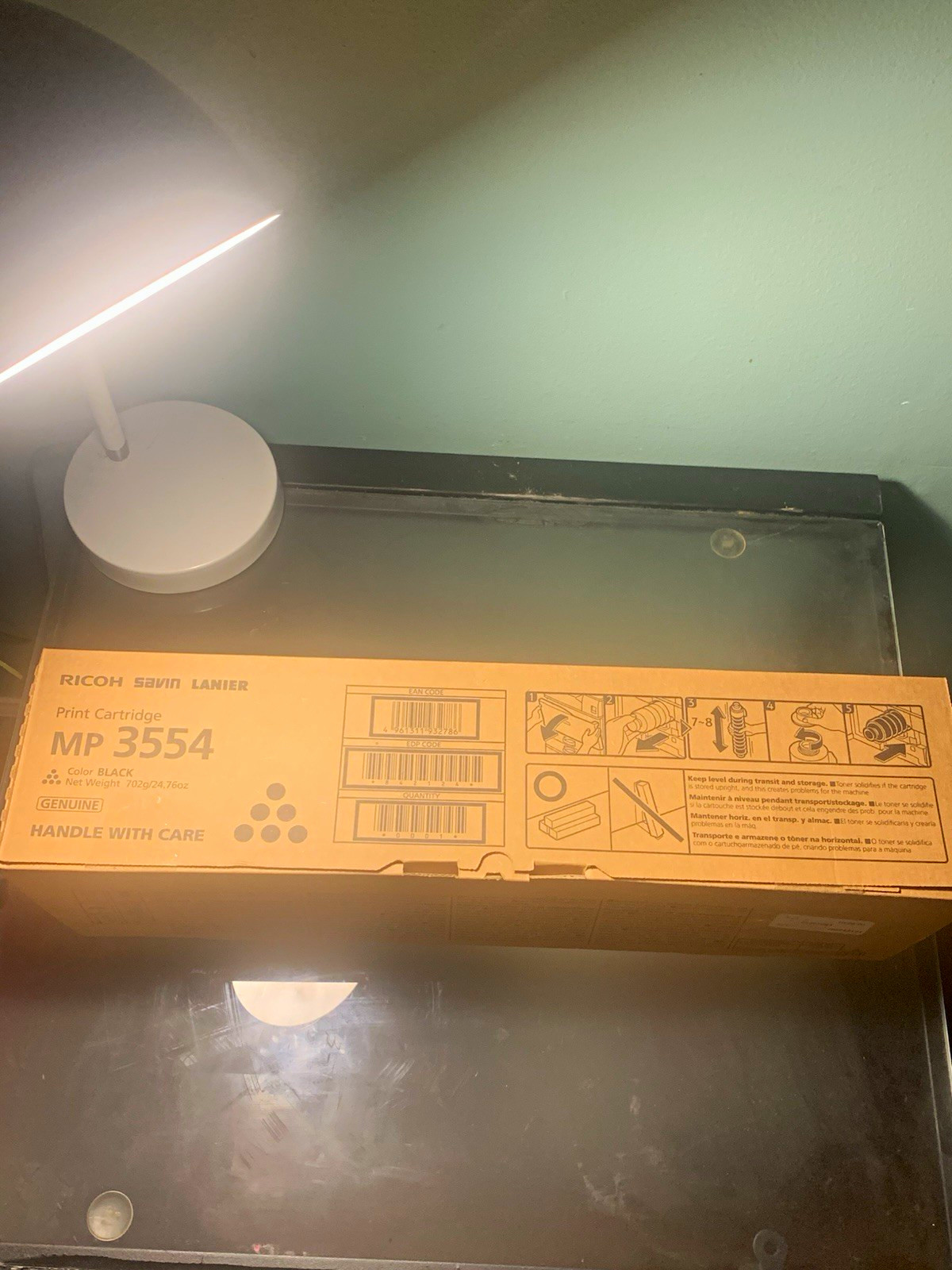 Ricoh MP 3554 Genuine Original Black Laser Toner Cartridge 842124 Savin Lanier