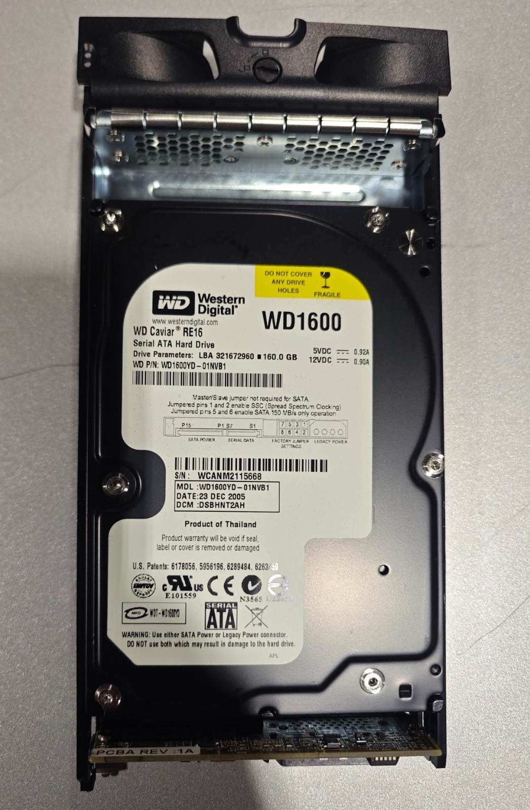 WD Caviar RE16 - WD1600YD-01NVB1 - Western Digital 160GB 7200 RPM SATA 3.5" HDD
