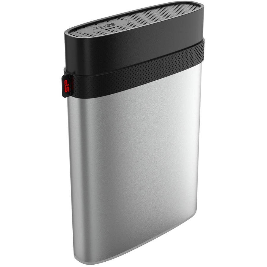 4TB Silicon Power Armor A85 Silver USB3.0 Rugged Portable Hard Drive