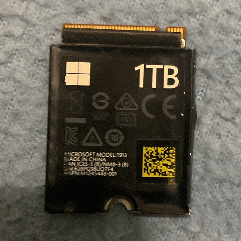 Microsoft 1TB M.2 Internal SSD Storage Module Model 1913 M2434343-001