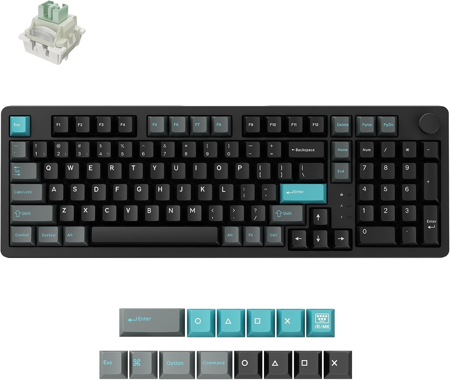 Keychron J3 HE Wireless Hall Effect Magnetic Switch Keyboard, 96% Layout Numpad
