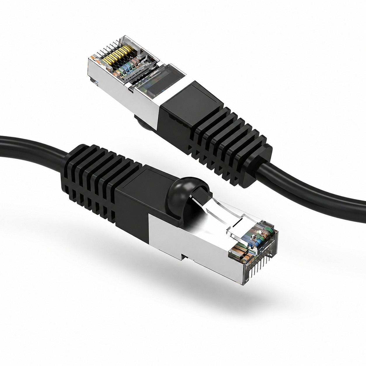 10ft Cat6 Snagless Shielded (STP) Network Patch Cable - Black