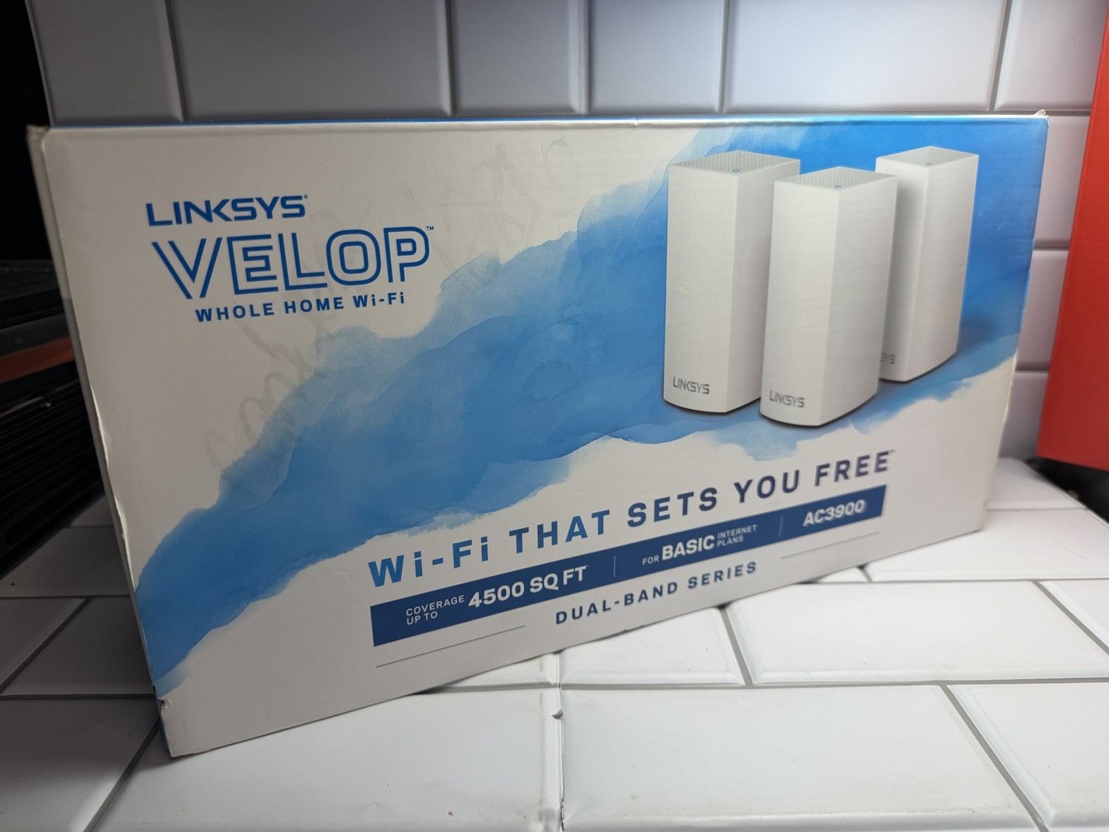 LINKSYS VELOP AC3900 Mesh WiFi System WHW0103 3-Pack Whole Home Router
