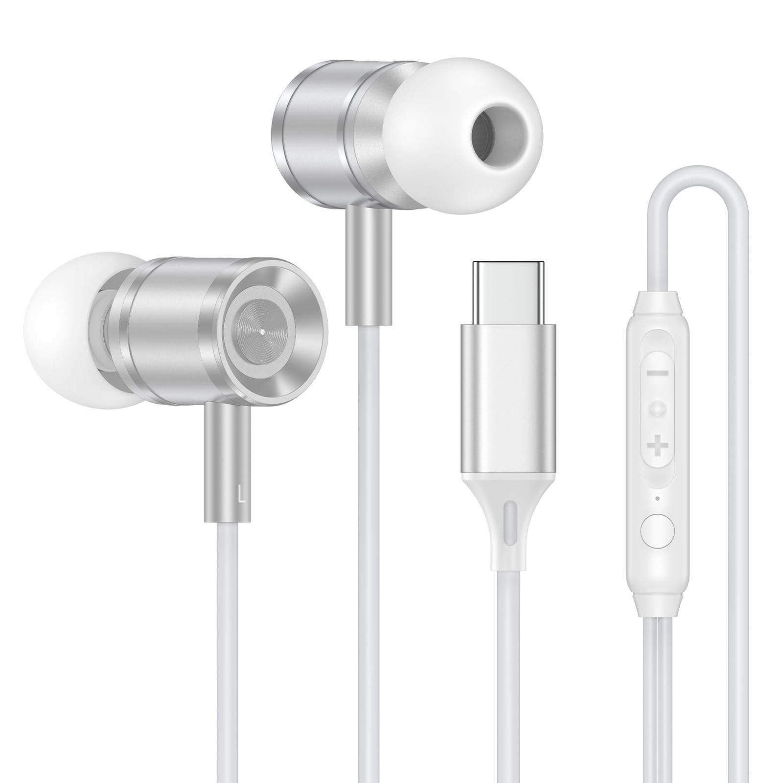 USB C Ear Buds Wired Earbuds Headphones for Google Pixel 10 9 Pro XL Fold 8