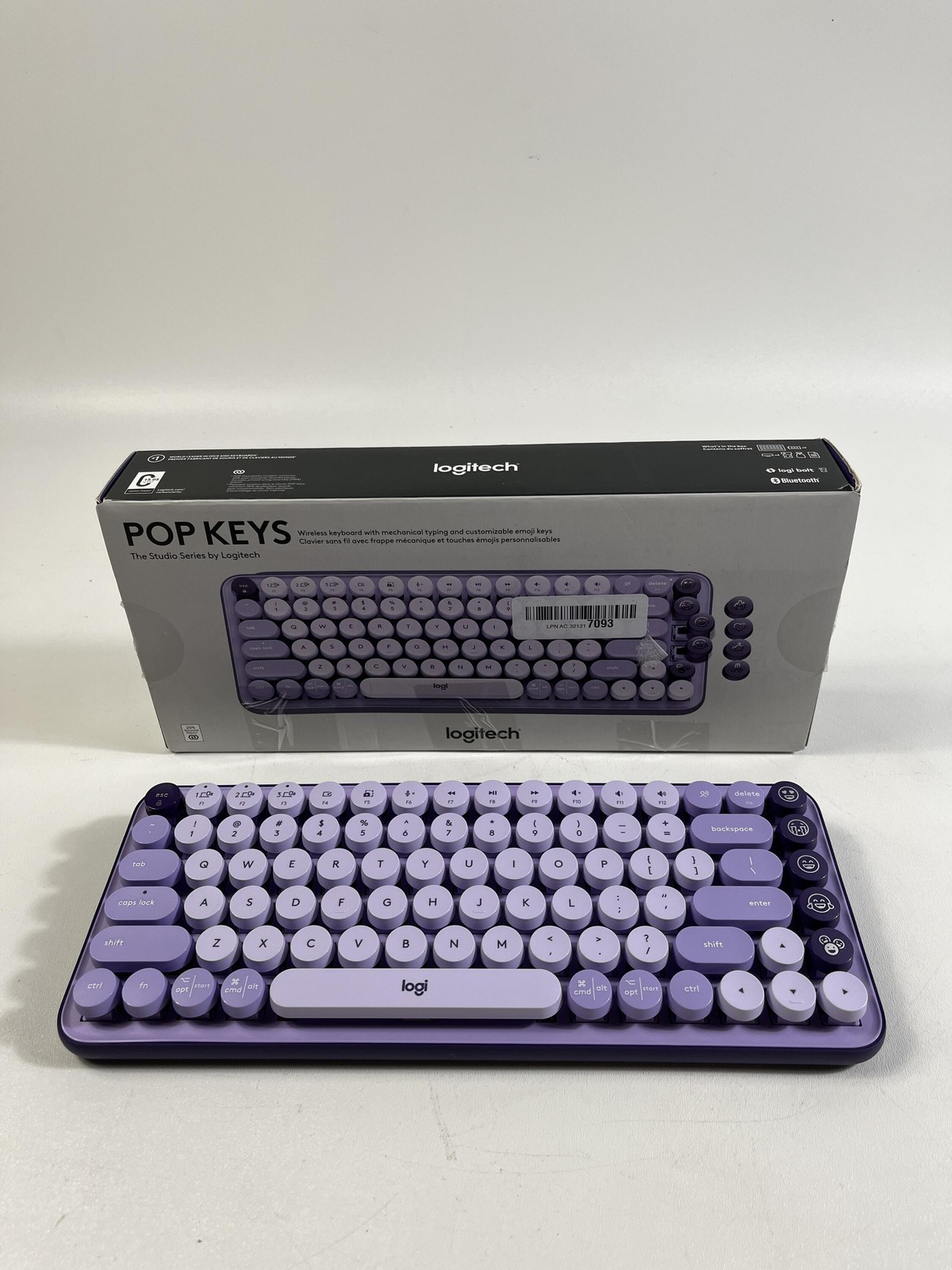 Logitech POP Keys Wireless Mechanical Keyboard with Emoji Keys - Cosmos