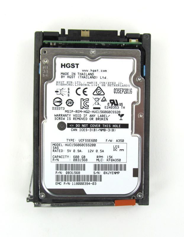 EMC V4-2S15-600 005050935 600G 15K SAS 2.5" original hard disk