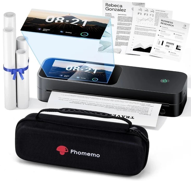 Phomemo M85 A4 Portable Thermal Printer Touchscreen 300DPI Bluetooth New