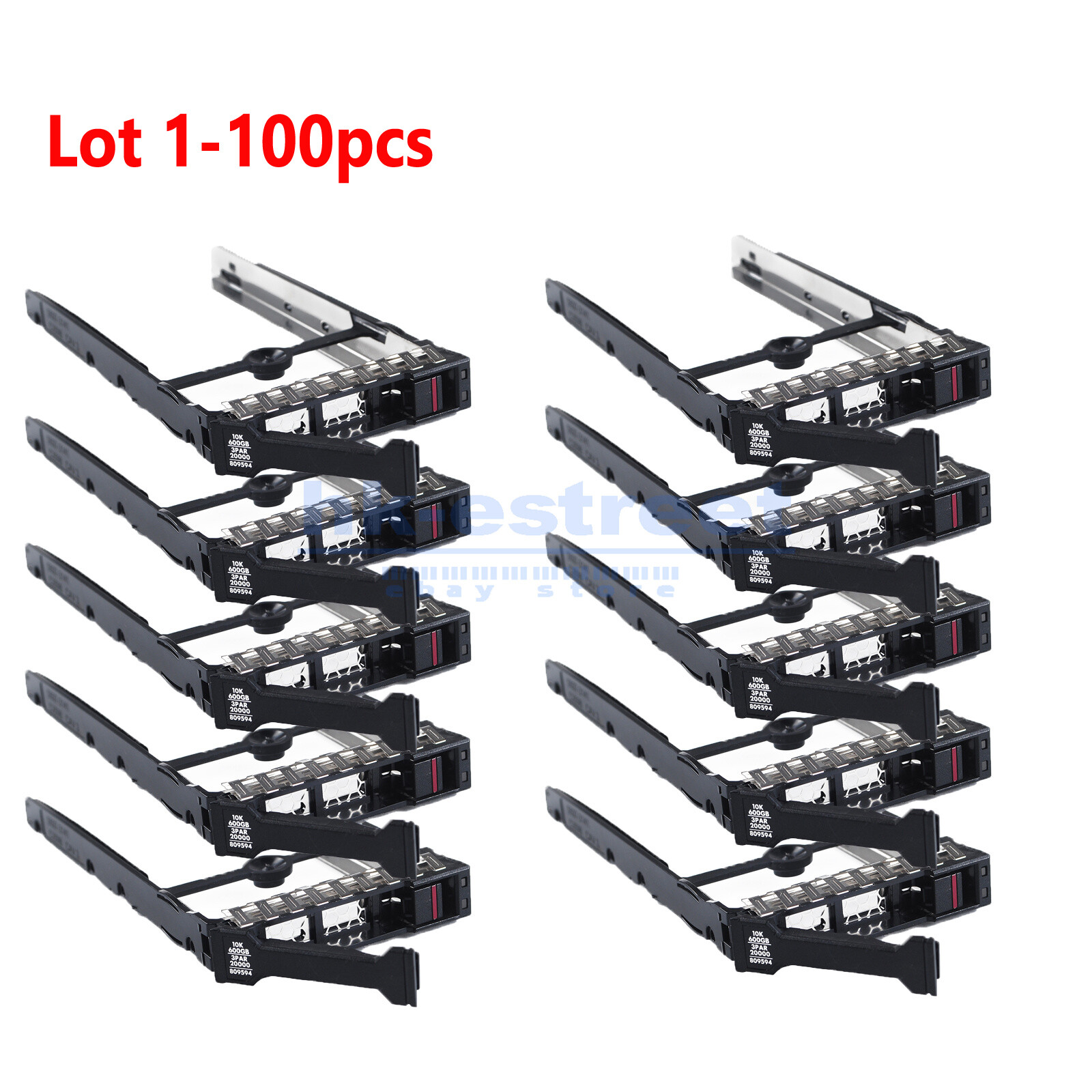 Lot HP 3PAR 20000 / 3200 Storage Array 2.5" Tray Caddy 763490-001 5697-3149