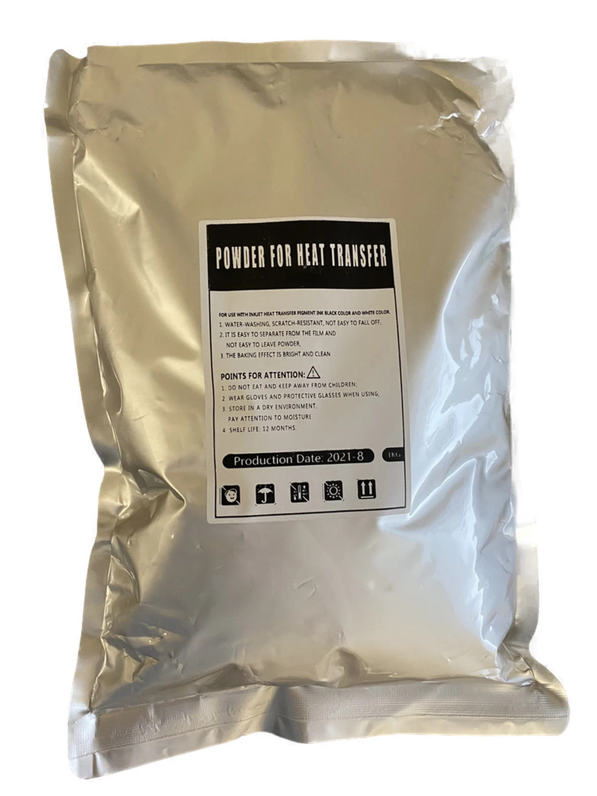 1KG Premium Heat Transfer Film PET DTF Hot Melt Adhesive White Powder