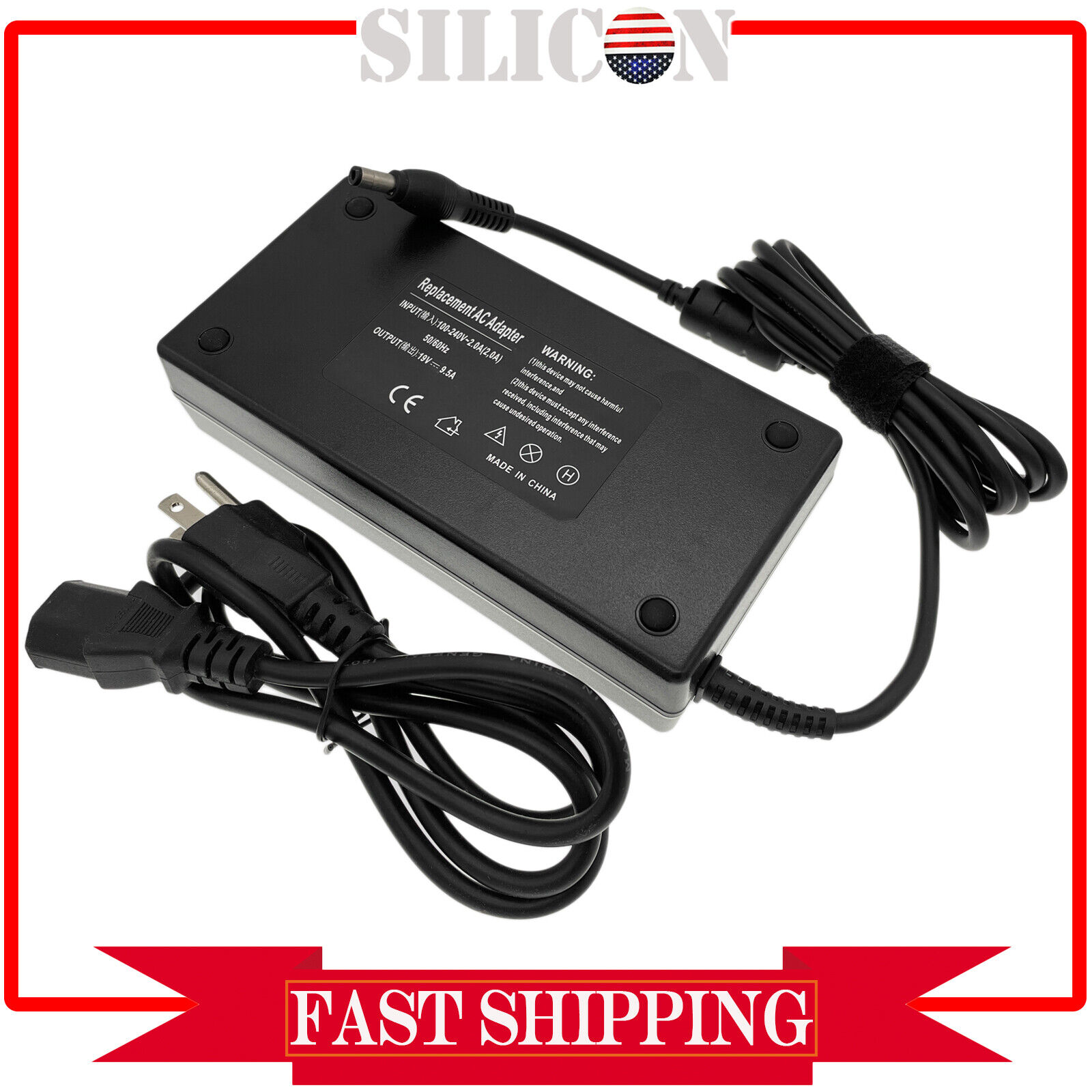 A17-180P4A For MSI 180W GS65 Stealth Thin 8RF Slim Adapter Charger Power Supply