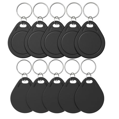MIFARE Classic 1K M1 RFID Key Fob ISO14443A 13.56MHz Black 10PCS — 64 characters